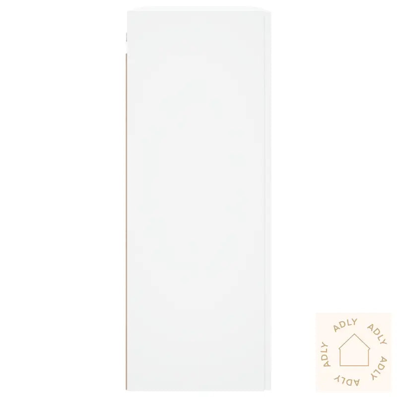 Veggmontert Skap Hvit 69,5X34X90 Cm Konstruert Tre
