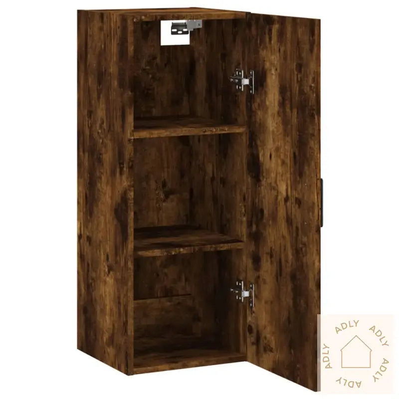 Veggskap Røkt Eik 34,5X34X90 Cm