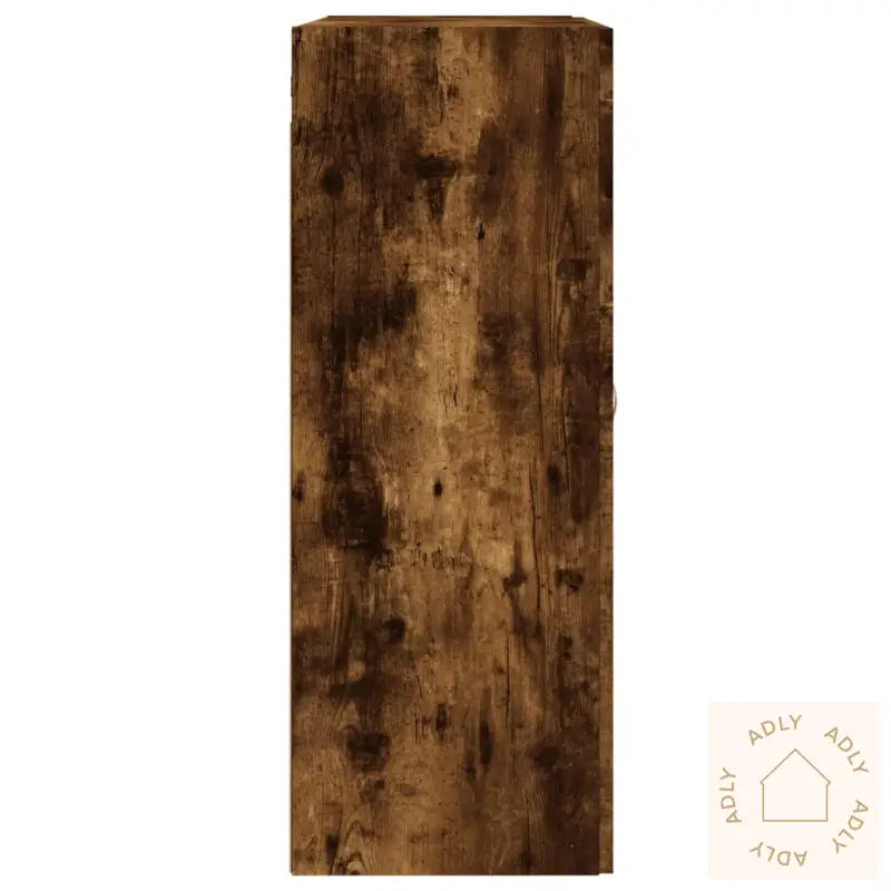 Veggskap Røkt Eik 69,5X34X90 Cm Konstruert Tre