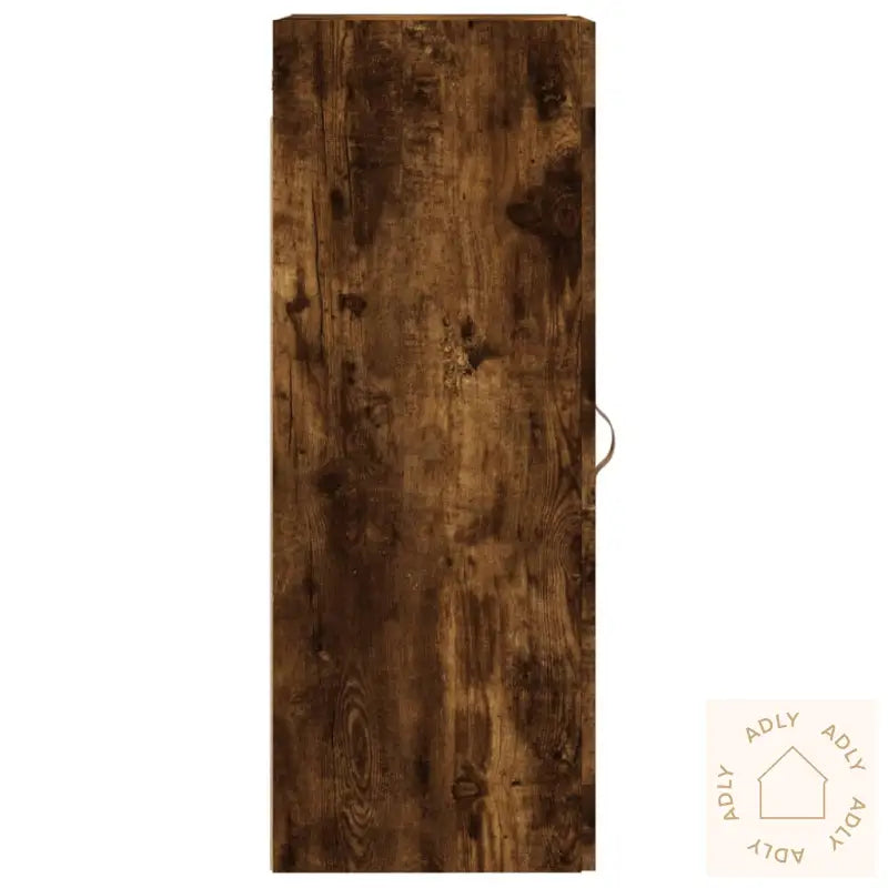 Veggskap Røkt Eik 34,5X34X90 Cm Konstruert Tre