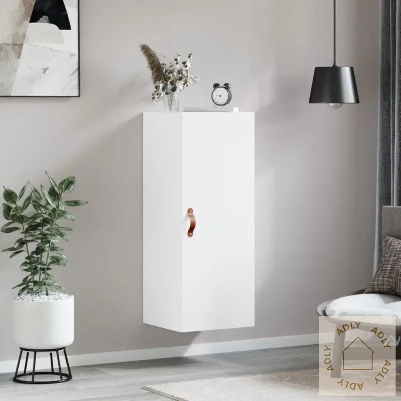 Veggskap Hvit 34,5X34X90 Cm