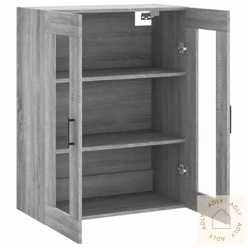 Veggskap Grå Sonoma 69,5X34X90 Cm