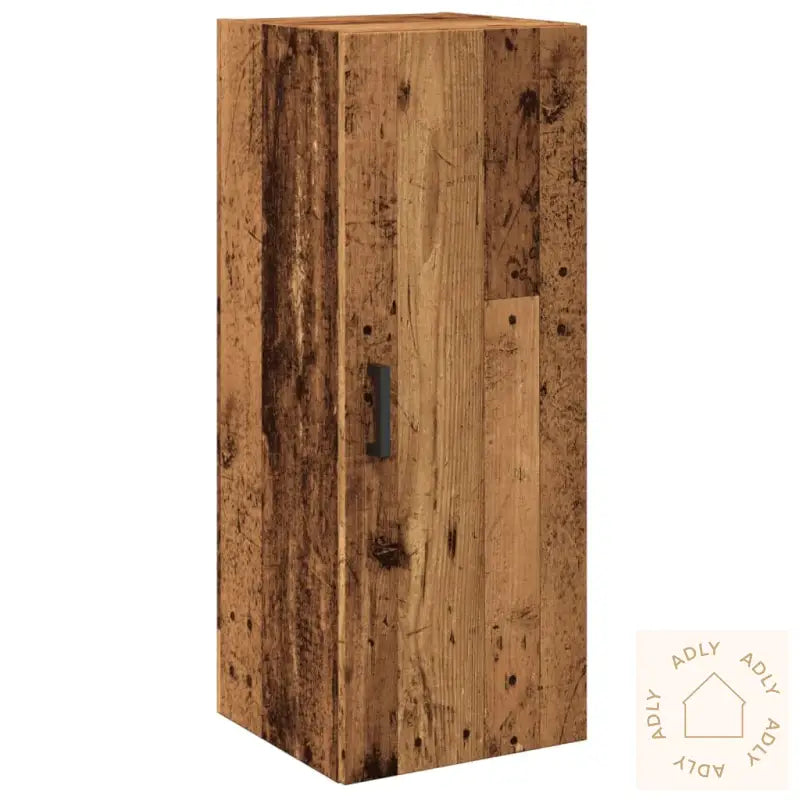 Veggskap Gammelt Tre 34,5X34X90 Cm Konstruert Tre