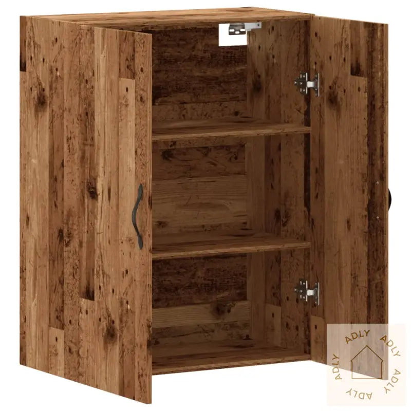Veggmontert Skap Gammelt Tre 69,5X34X90 Cm Konstruert Tre
