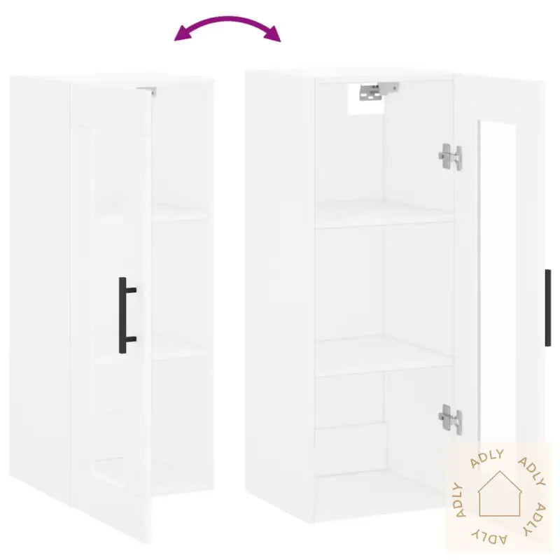 Veggskap Hvit 34,5X34X90 Cm