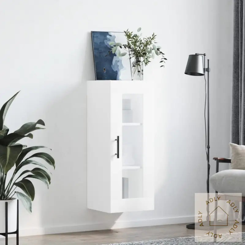 Veggskap Hvit 34,5X34X90 Cm