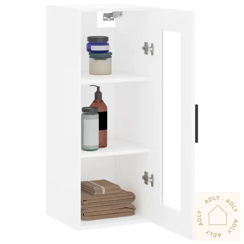 Veggskap Hvit 34,5X34X90 Cm