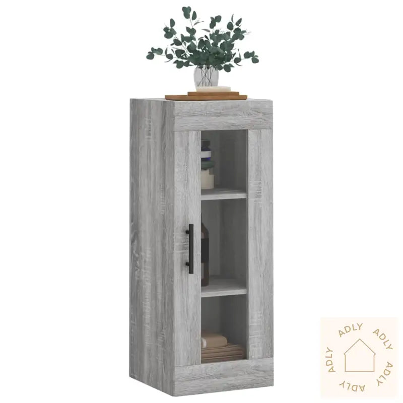 Veggskap Grå Sonoma 34,5X34X90 Cm