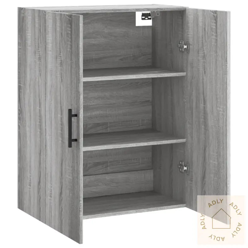 Veggskap Grå Sonoma 69,5X34X90 Cm