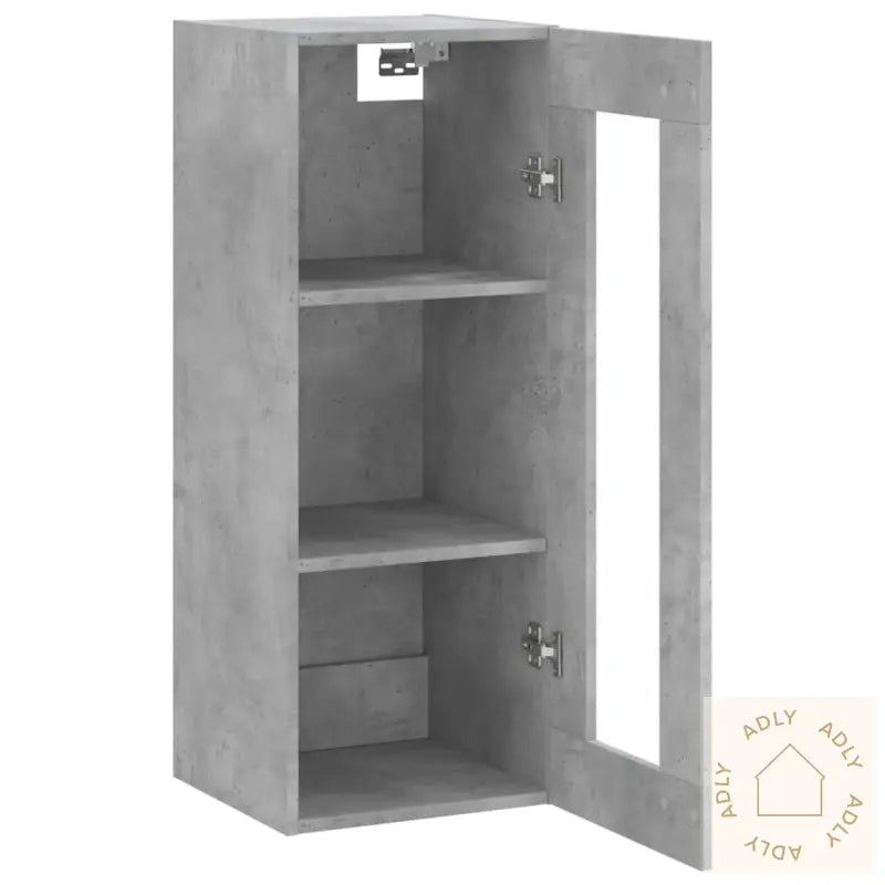 Veggskap Betonggrå 69,5X34X90 Cm