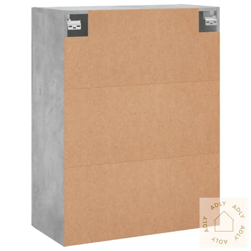 Veggskap Betonggrå 69,5X34X90 Cm Konstruert Tre