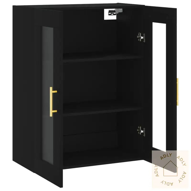 Veggskap Svart 69,5X34X90 Cm