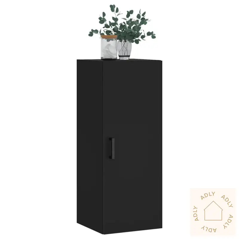 Veggskap Svart 34,5X34X90 Cm