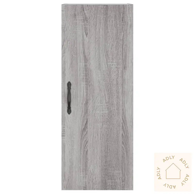 Veggmontert Skap Grå Sonoma 34,5X34X90 Cm Konstruert Tre
