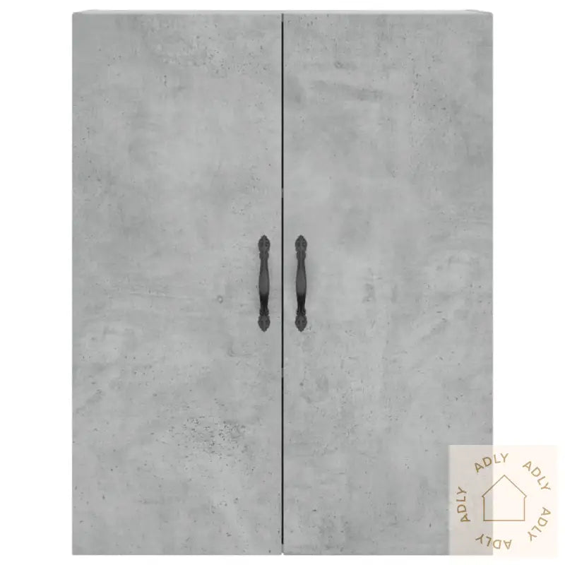 Veggskap Betonggrå 69,5X34X90 Cm Konstruert Tre