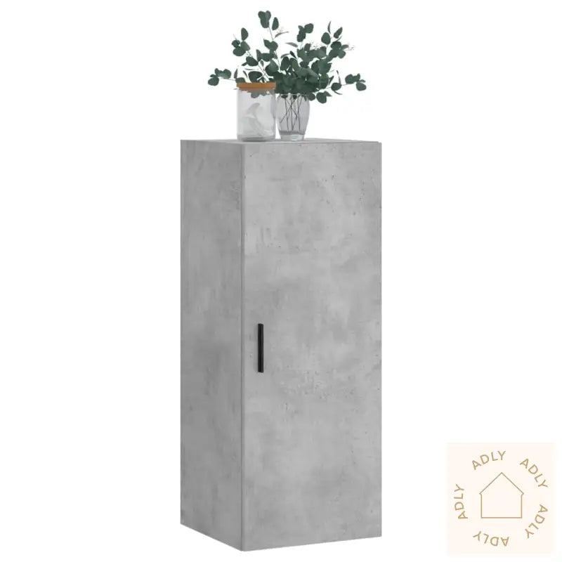 Veggskap Betonggrå 69,5X34X90 Cm