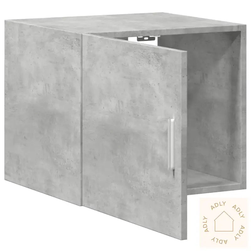 Veggskap Betonggrå 45X42,5X40 Cm Konstruert Tre
