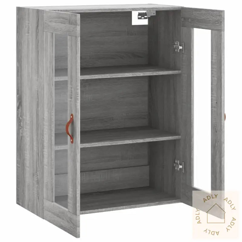 Veggskap Grå Sonoma 69,5X34X90 Cm