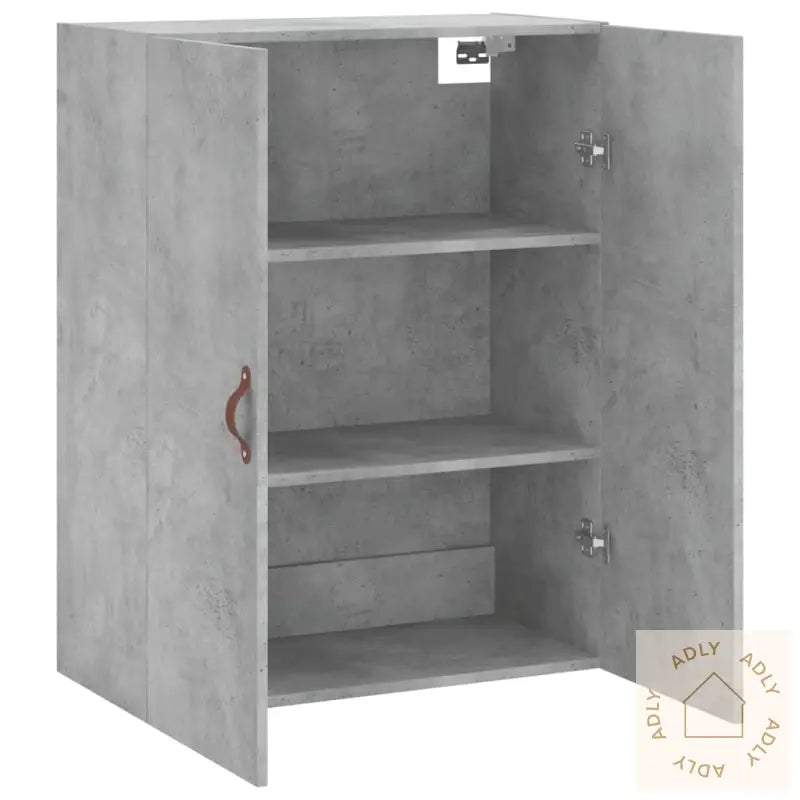 Veggskap Betonggrå 69,5X34X90 Cm