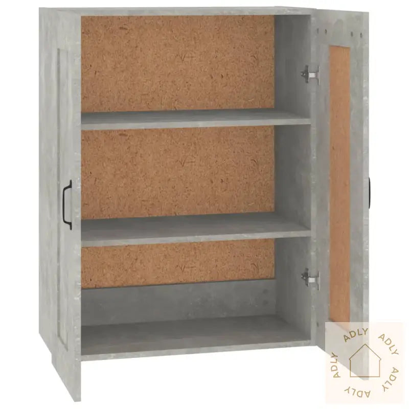 Hengende Veggskap Betonggrå 69,5X32,5X90 Cm