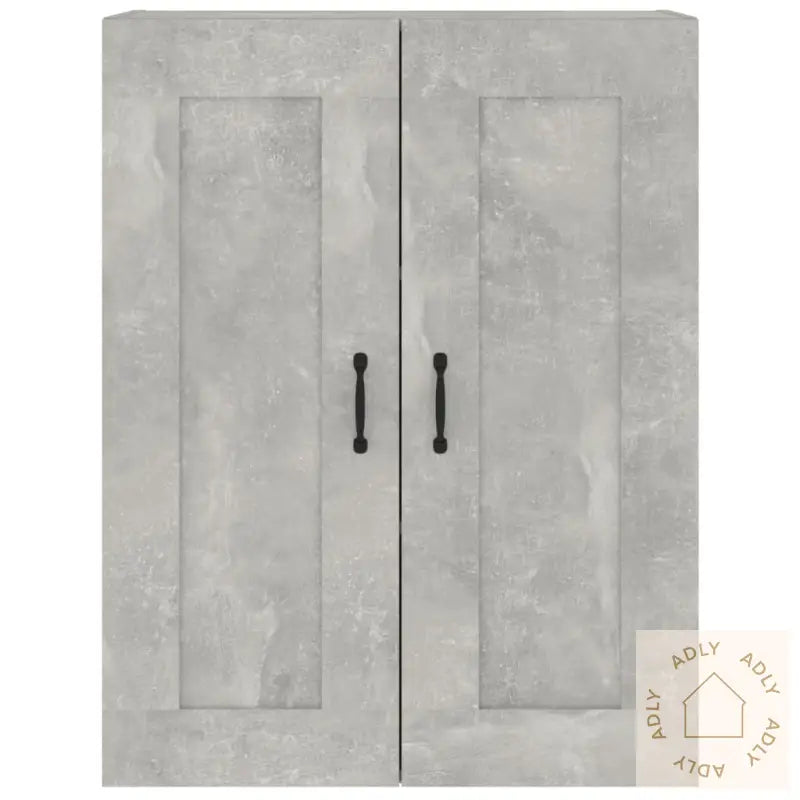 Hengende Veggskap Betonggrå 69,5X32,5X90 Cm