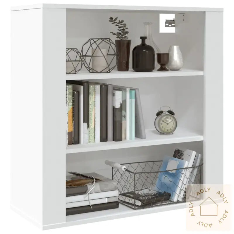 Veggskap Hvit 80X33X80 Cm Konstruert Tre