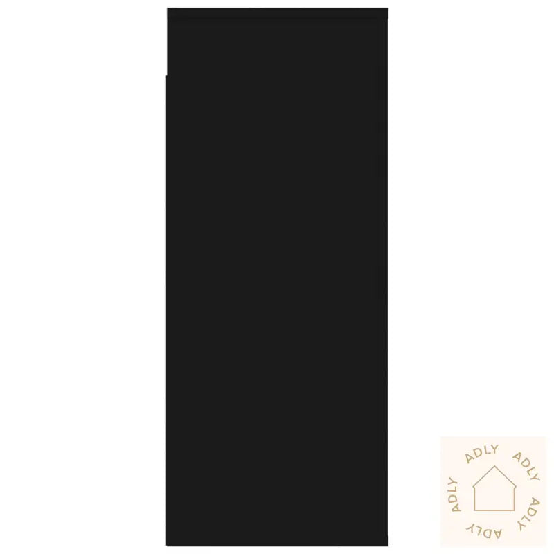 Veggskap Svart 80X33X80 Cm Konstruert Tre