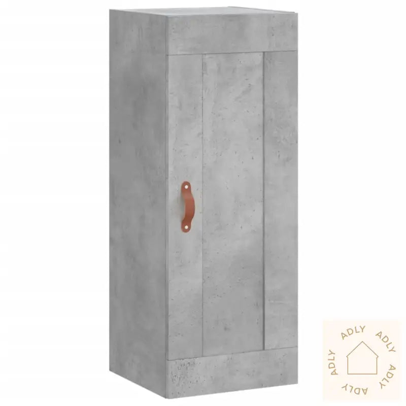 Veggskap Betonggrå 34,5X34X90 Cm Konstruert Tre