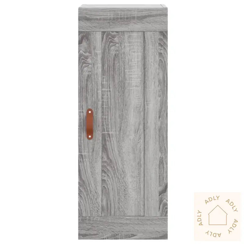 Veggmontert Skap Grå Sonoma 34,5X34X90 Cm Konstruert Tre