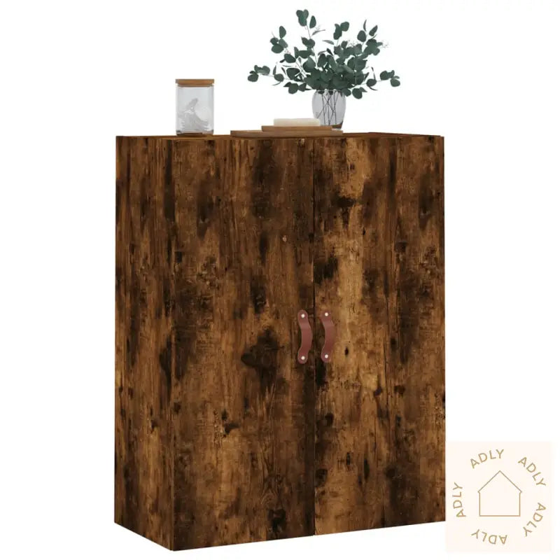 Veggskap Røkt Eik 69,5X34X90 Cm