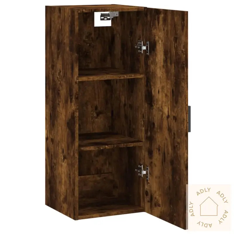 Veggskap Røkt Eik 34,5X34X90 Cm