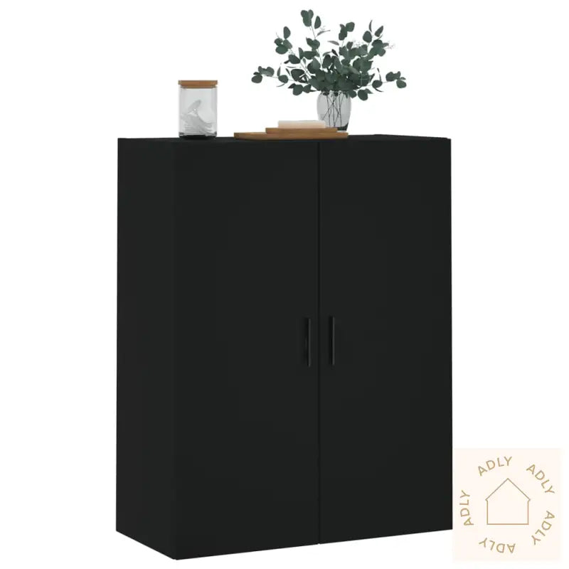 Veggskap Svart 69,5X34X90 Cm