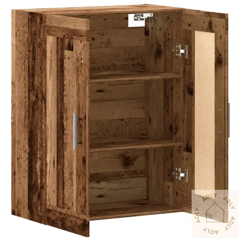 Veggmontert Skap Gammelt Tre 69,5X34X90 Cm Konstruert Tre