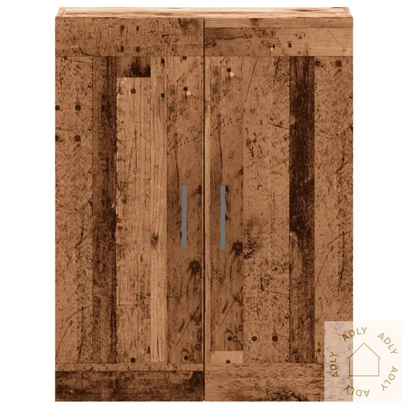 Veggmontert Skap Gammelt Tre 69,5X34X90 Cm Konstruert Tre