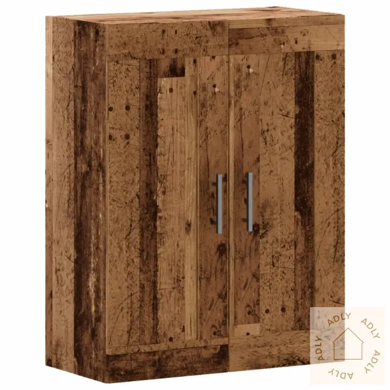 Veggmontert Skap Gammelt Tre 69,5X34X90 Cm Konstruert Tre