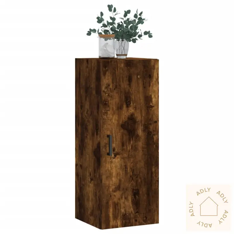 Veggskap Røkt Eik 34,5X34X90 Cm