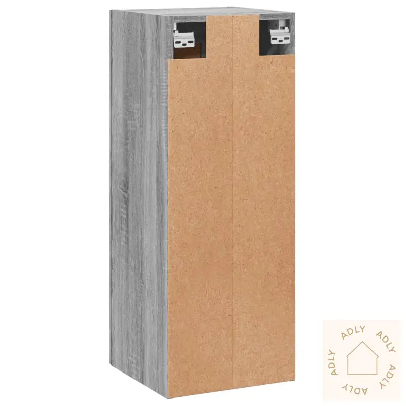 Veggmontert Skap Grå Sonoma 34,5X34X90 Cm Konstruert Tre