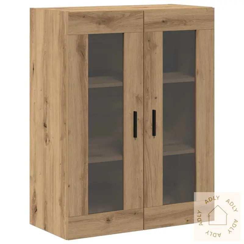 Vegghengte Skap 2 Stk I Artisan Eik, 69,5 X 34 X 90 Cm. Laget Av Konstruert Tre.