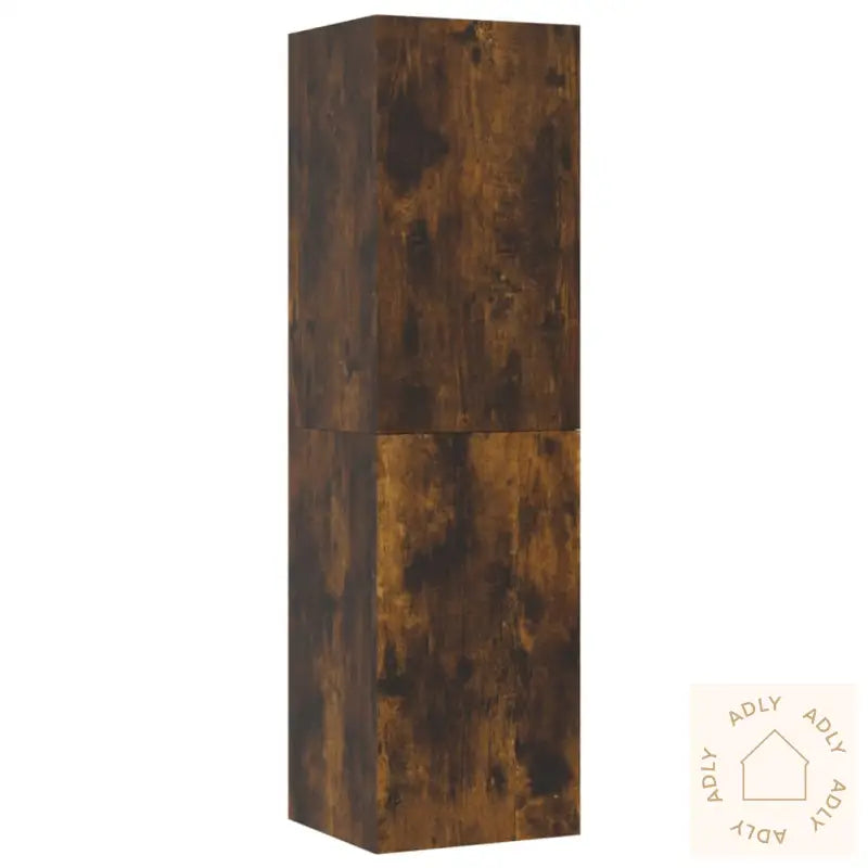 Vegghengt Tv-Benk Røkt Eik 30,5X30X110 Cm