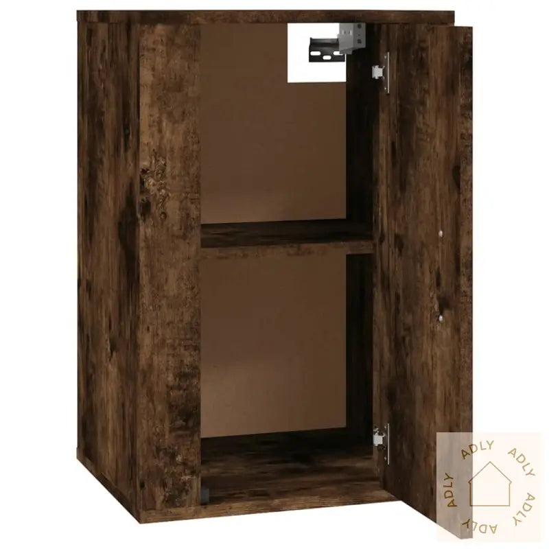 Vegghengte Tv-Benker 2 Stk Røkt Eik 40X34,5X60 Cm