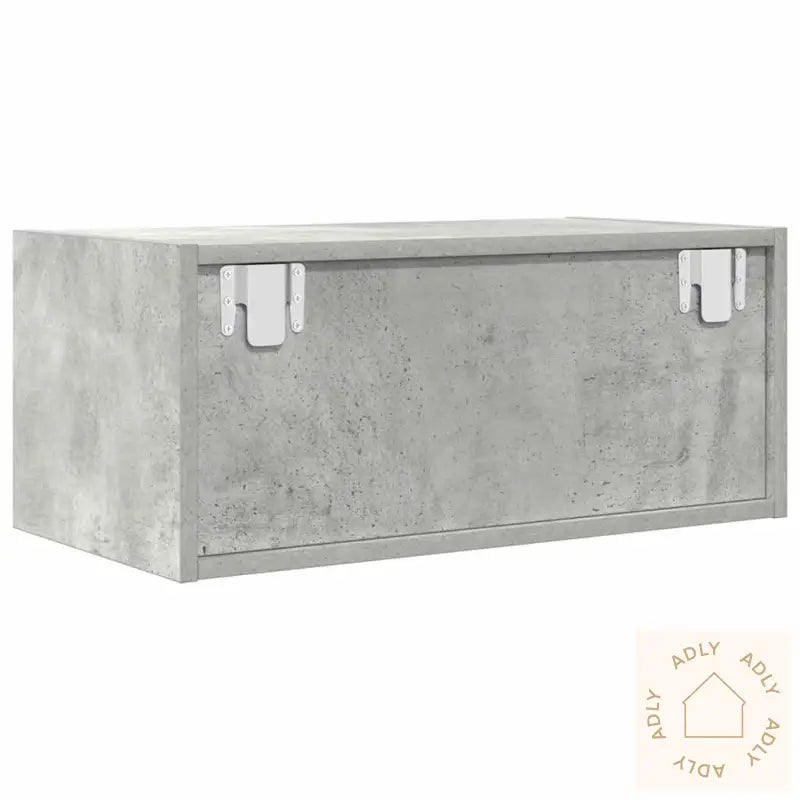 Tv-Benker 2 Stk Betonggrå 60X31X25,5 Cm Konstruert Tre