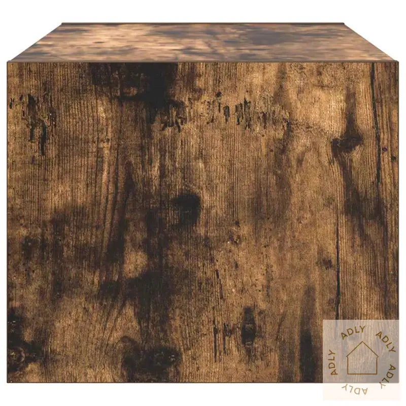 Tv-Benker 2 Stk Røkt Eik 60X31X25,5 Cm Konstruert Tre