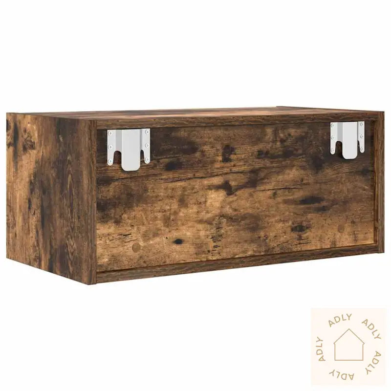 Tv-Benker 2 Stk Røkt Eik 60X31X25,5 Cm Konstruert Tre