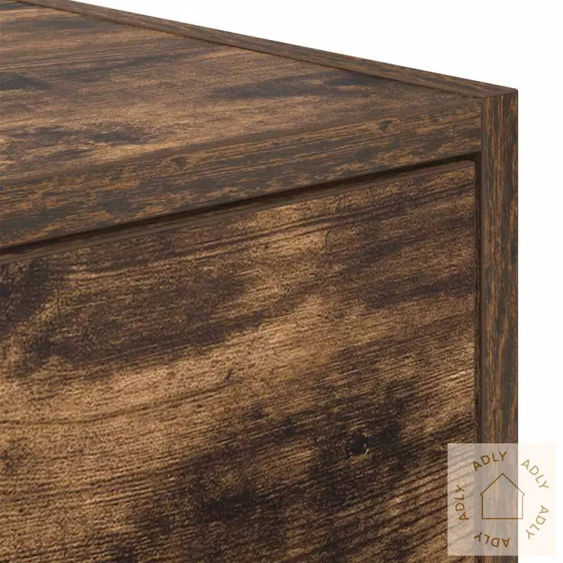 Tv-Benker 2 Stk Røkt Eik 60X31X25,5 Cm Konstruert Tre