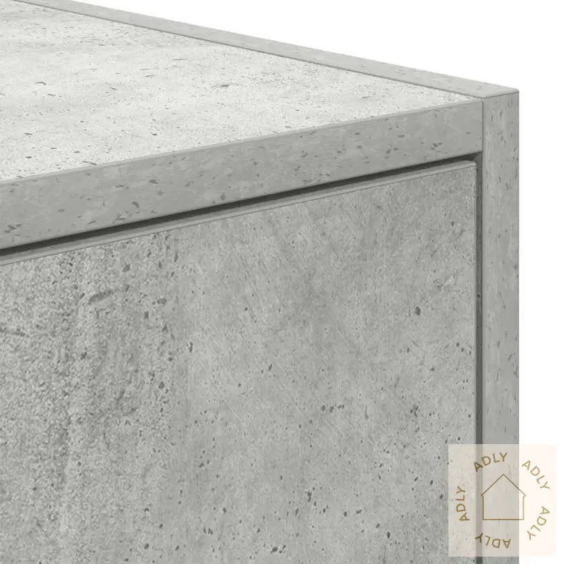 Tv-Benker 2 Stk Betonggrå 80X31X25,5 Cm Konstruert Tre