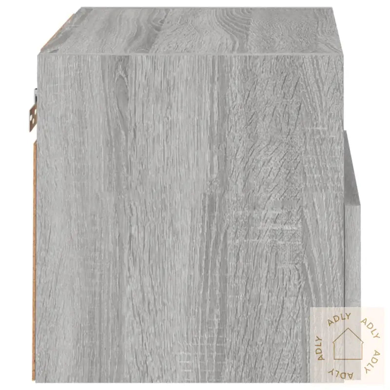 Vegghengt Tv-Benk 2 Stk Grå Sonoma 40X30X30 Cm Konstruert Tre
