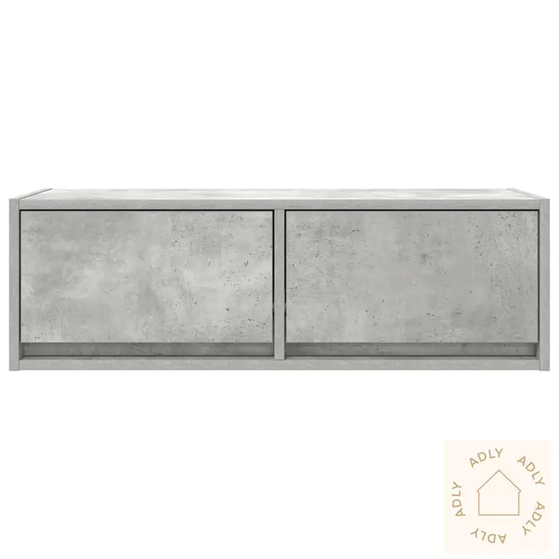 Tv-Benker 2 Stk Betonggrå 80X31X25,5 Cm Konstruert Tre