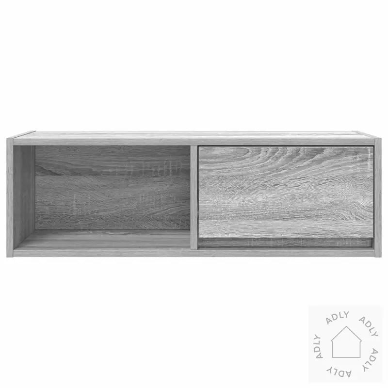 Tv-Benker 2 Stk Grå Sonoma 80X31X25,5 Cm Konstruert Tre