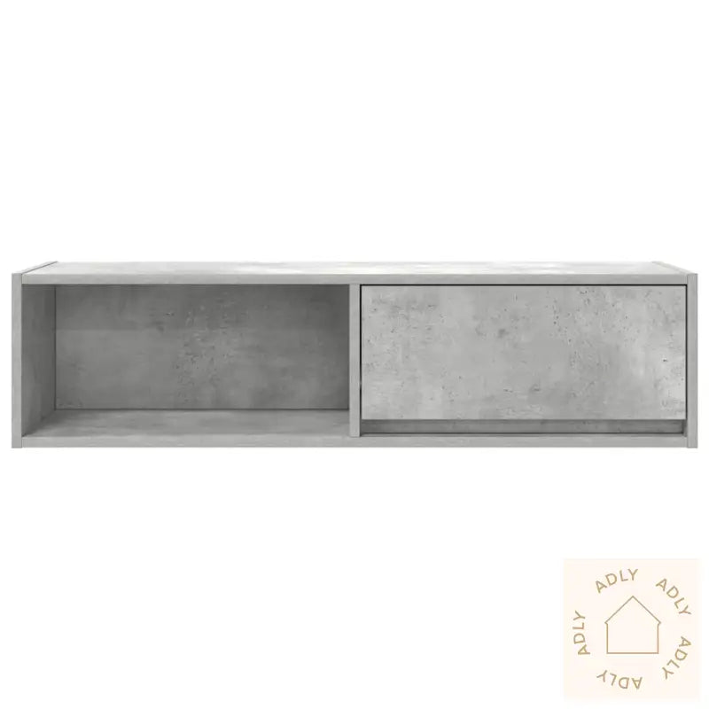 Tv-Benk Betonggrå 100X31X25,5 Cm Konstruert Tre