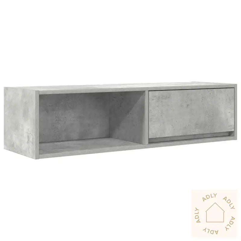 Tv-Benk Betonggrå 100X31X25,5 Cm Konstruert Tre